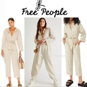 Free People Cameron Jumpsuit in Thistle Seed XS 98$